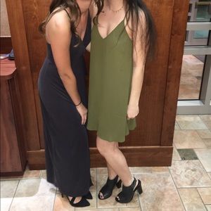 Lush olive green dress